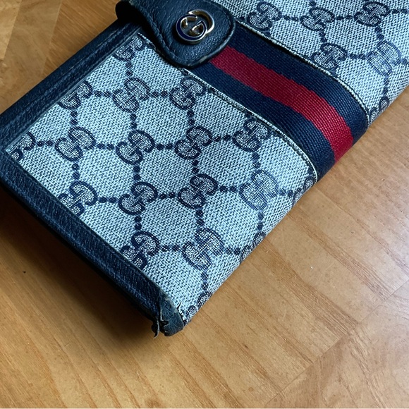 Vintage gucci ophidia wallet navy blue - Picture 3 of 9